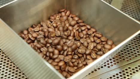 Aufnahmen-Von-Den-Prozessen-Der-Kaffeeröstung-Mit-Dem-Kaffeeröster