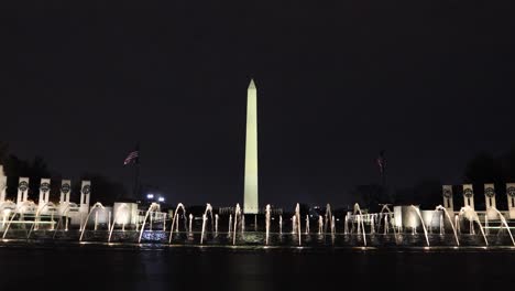 World-War-Two-Monument-in-DC-at-Night