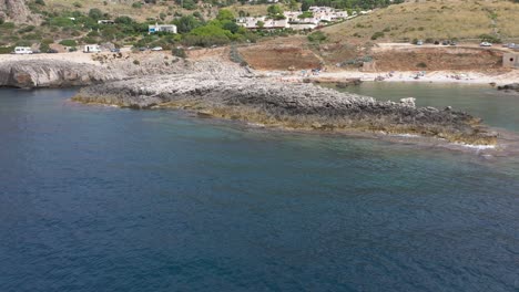 Drone-Sea-Mountain,-San-Vito-Lo-Capo,-Sicily