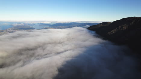 Dramatic-drone-shot-above-clouds
