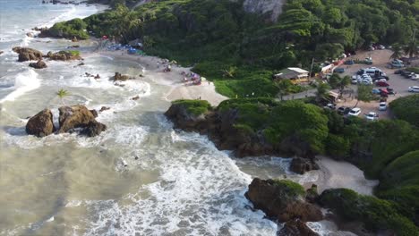 Tambaba-Beach-drone-Flying-over-Beautiful-famous-Brazilian-Nude-beaches