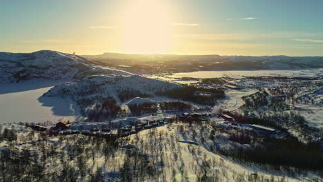Snowhotel-Kirkenes-during-winter-season,-Norway