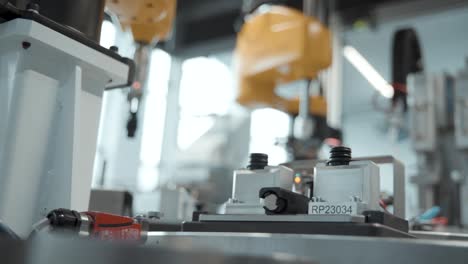 Robotic-arms-working-on-a-production-line-at-automotive-factory
