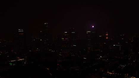 Los-Angeles-skyline-on-a-foggy-night