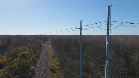 Railroad-tracks-and-Power-poles