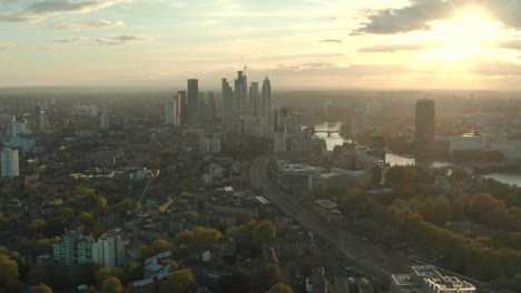 Long-slider-aerial-shot-looking-towards-London-Vauxhall-skyscrapers