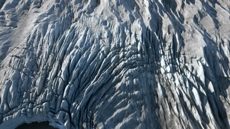 Vista-Aérea-De-Pájaro-Y-Movimiento-Del-Glaciar-Vatnajokull-En-Islandia