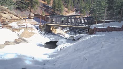 Aerial-footage-from-Helen-Hunt-Falls-recreational-area-near-Colorado-Springs-Colorado