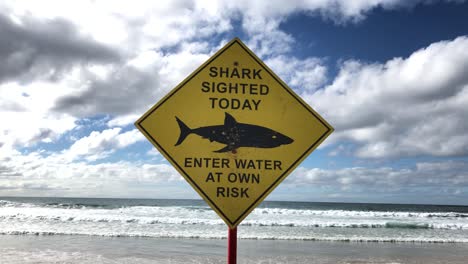 Beach-closed-due-to-shark-attack-manly-beach-sydney-australia