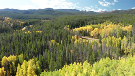 Northern-Colorado-drone-footage-of-fall-colors-in-the-mountains