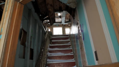 Stairs-Leading-to-Creepy-Second-Floor-in-Abandoned-House
