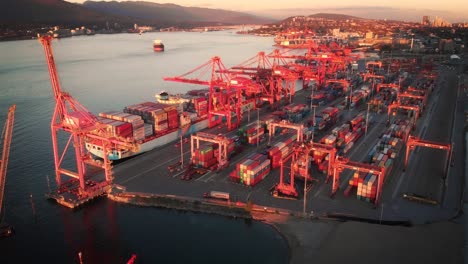 Fying-over-a-bustling-oceanside-port-filled-populated-by-cargo-shipping-containers