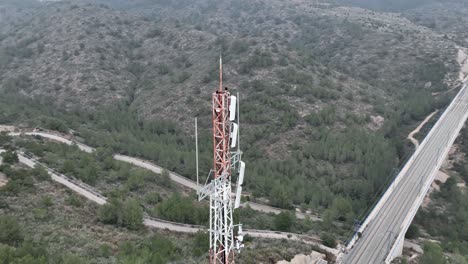 An-antenna-in-Tarragona-is-rising-above-the-hill