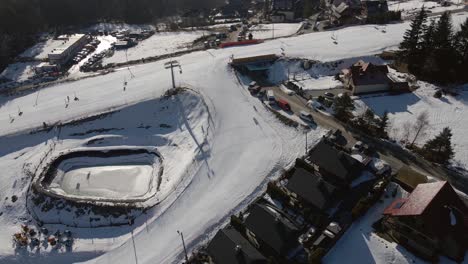Aerial-view-of-ski-slope