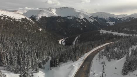 Winter-aerial-view-looking-down-mountain-highway-from-Berthoud-Pass