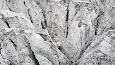 Close-up-aerial-view-of-crevasses-of-the-Moiry-glacier-near-Grimentz-in-Valais,-Switzerland