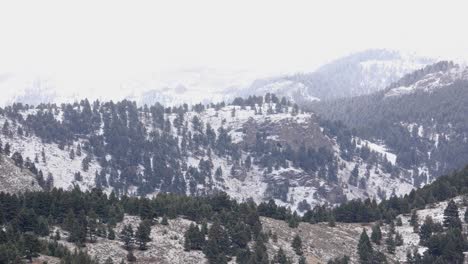 Snowy-Mountain-on-the-Bridger-Range-in-Bozeman-Montana-4K