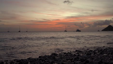 Slow-sunset-on-the-beach-in-the-Caribbean