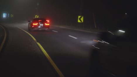 Cars-Driving-On-Motorway-During-Nighttime---wide