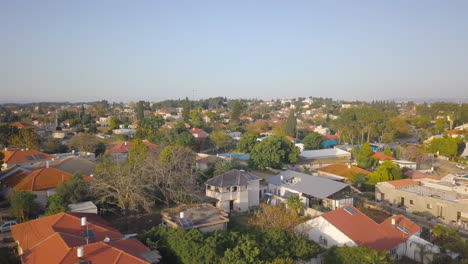 Suburban-Aerial-Shot-of-Pardes-Hanna--Karkur-homes-in-Northern-Israel