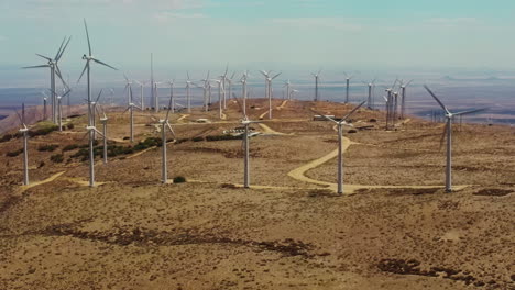 The-Wind-Farm-producing-sustainable-energy-on-top-of-hills