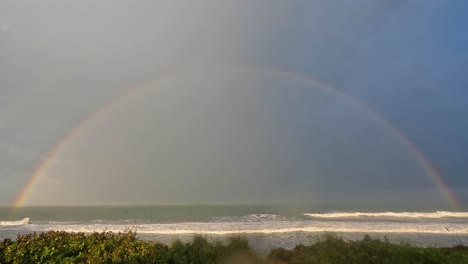 Rainbow-on-the-Beach,-Florida,-USA