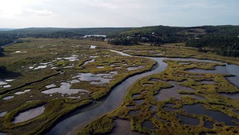 Flying-over-the-wetlands-on-the-east-coast-of-Canada