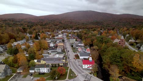 New-England-in-Fall-aerial-Ludlow-Vermont