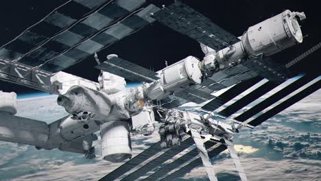 Approaching-the-International-Space-Station-In-Planet-Earth-Orbit