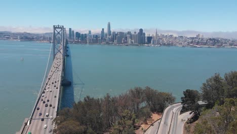 Drone-flying-over-San-Francisco-Bridge