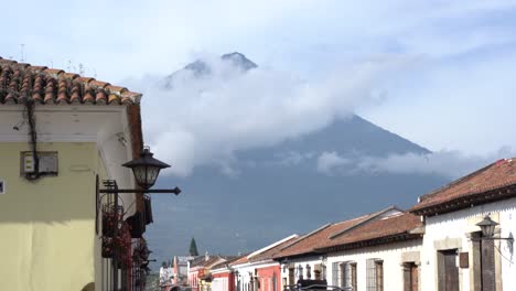 A-view-of-the-most-active-volcano-in-Guatemala-from-Antigua