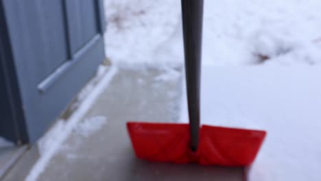 Snow-Shoveling-Fresh-Powder-Snow-From-Recent-Storm