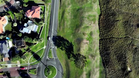 Vogelperspektive-Auf-Einen-Kreisverkehr-In-Neuseeland