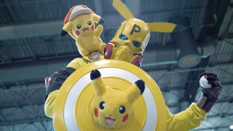 Picachu-alien-warrior-costume-at-cosplay-event