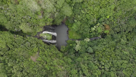Epic-aerial-view-above-famous-Wailua-Falls