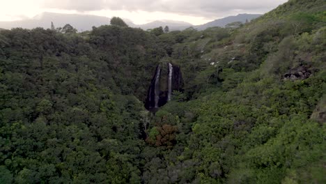 Schöne-Naturluftaufnahme-Der-Berühmten-Wailua-Falls