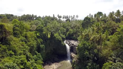 Cascada-De-La-Selva-De-Bali-En-Cámara-Lenta