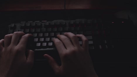 Schreiben-Auf-Der-Computertastatur