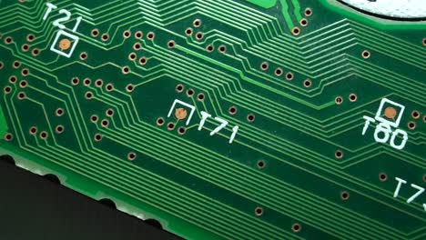 Close-up-of-a-computer-motherboard-for-computer-processing