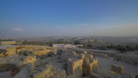 Southern-Square-of-Tomb-of-Samuel,-jerusalem,-israel-#012