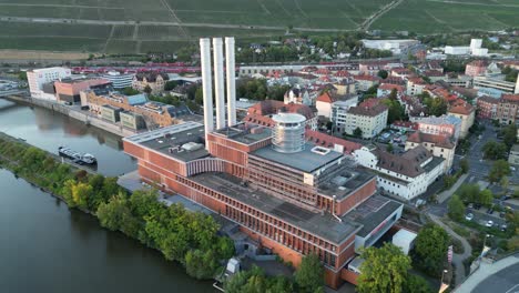 Wuzburg-,Germany-thermal-power-station-overhead-overhead-birds-eye-view-aerial