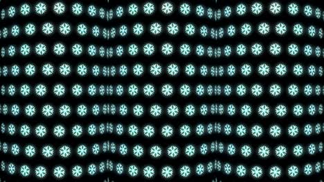 Neonweihnachtsmusterhintergrund-Der-Schneeflocke-In-Der-Weißen-Und-Schwarzen-Schleifenanimation