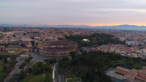 Rome-Drone-Aerial-Helicopter-Coloseum-Flight-Birds-Eye-View-Tour-Tourist-Destination-Roman-Architecture-Empire
