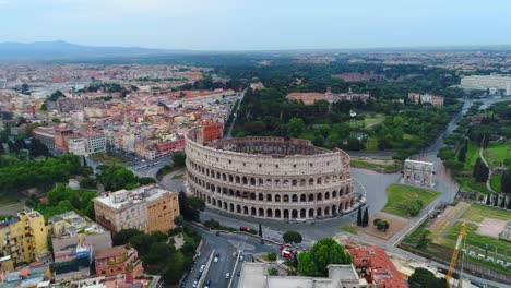 Aéreo-Roma-Coliseo-Italia-Historia-Arquitectura-Imperio-Romano