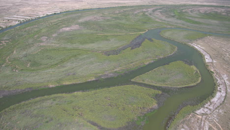 Aerial-view-of-the-delta-region-of-the-Colorado-River-in-Mexico