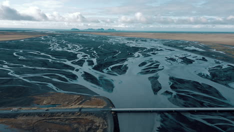 Drone-footage-of-crazy-markings-in-a-glacial-flood-plane