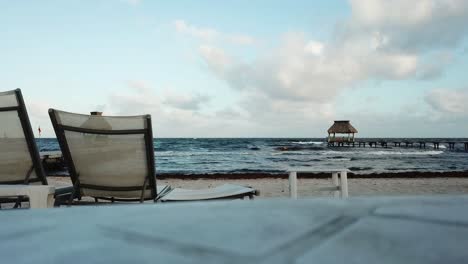 Relaxing-Scenery-At-Vidanta-Riviera-Maya,-Playa-del-Carmen,-Quintana-Roo,-Mexico---static-shot