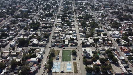 Die-Stadt-Tampico,-Gefilmt-Von-Oben-Per-Drohne,-Gelegen-In-Veracruz,-Mexiko