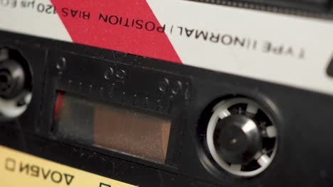 Close-Up-Compact-Cassette-Tape-Deck-Play
