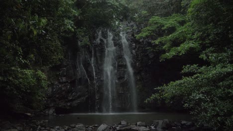 Scenic-Ellinjaa-Falls,-Ledge-Waterfall-Type-At-Atherton-Tableland,-QLD,-Australia